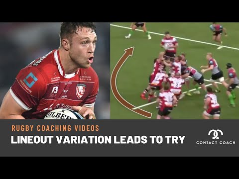Rugby Coaching: Gloucester Lineout Play Variation