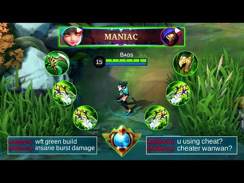 WANWAN GREEN LANTERN BURST BUILD ( ENEMY SHOCKED!😱 ) | MLBB