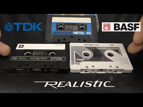 Realistic Supertape Type 4 Metal / BASF Chrome Maxima Design Edition No 4 / TDK ME 90 Pro - Review