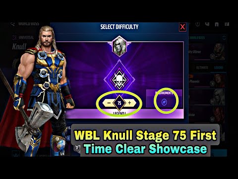 WBL Knull Stage 75 First Time Clear Showcase - Marvel Future Fight