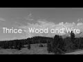 Thrice - Wood and Wire - Lyrics Video