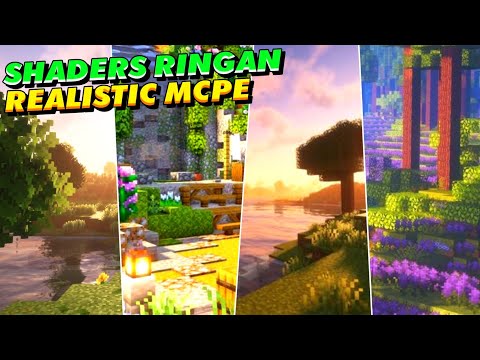 TOP BEST SHADERS MCPE 1.21 & 1.20+ REALISTIC TERBAIK RINGAN | Bsl Shaders #shaders #minecraft