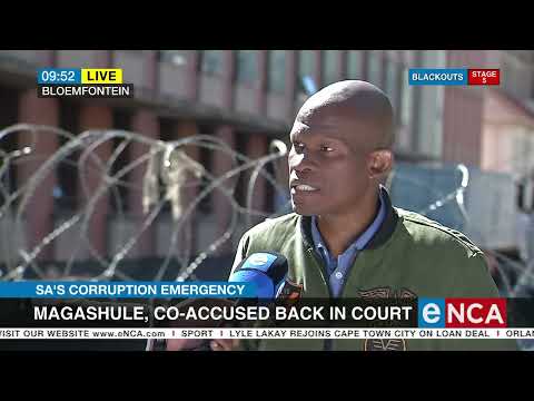 Magashule, co accused back in court