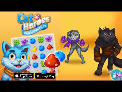 Cat Heroes Puzzle Adventure gameplay