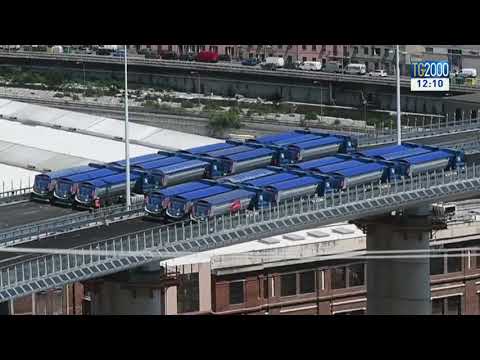 Nuovo Ponte di Genova, al via il collaudo statico con 54 Tir sopra il viadotto
