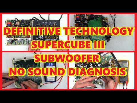 POWERFIELD DEFINITIVE TECHNOLOGY SUPERCUBE III NO AUDIO DIAGNOSIS SUPERCUBE 3 NO SOUND REPAIR FIX