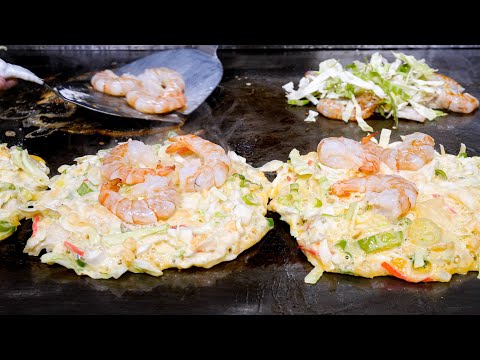 ¡El mejor okonomiyaki de Osaka del mundo! ! Impresionante comida gourmet teppan creada gracias a la hospitalidad de un gran general 丨El mejor “OKONOMIYAKI” de Osaka: comida japonesa que debes probar