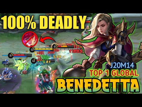 DEADLY BENEDETTA , BENEDETTA BEST BUILD 2023 ! Top 1 Global BENEDETTA Gameplay 2023 - Mobile Legends