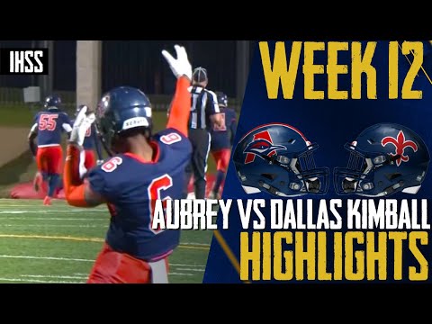 Epic High School Football Clash: Kimball vs. Aubrey - Key Moments and Game Highlights!