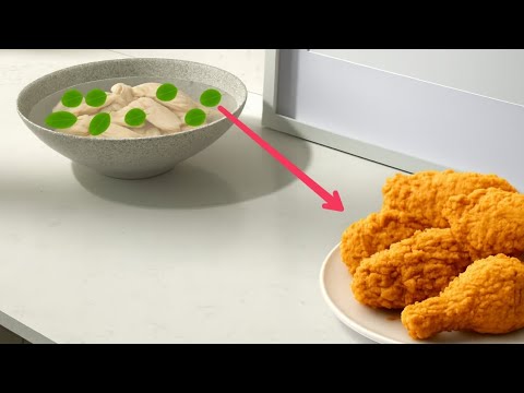 Leftovers Bowl of Chicken Into Crispy Gold