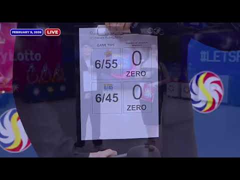[LIVE] PCSO 9:00 PM Lotto Draw - February 09, 2026