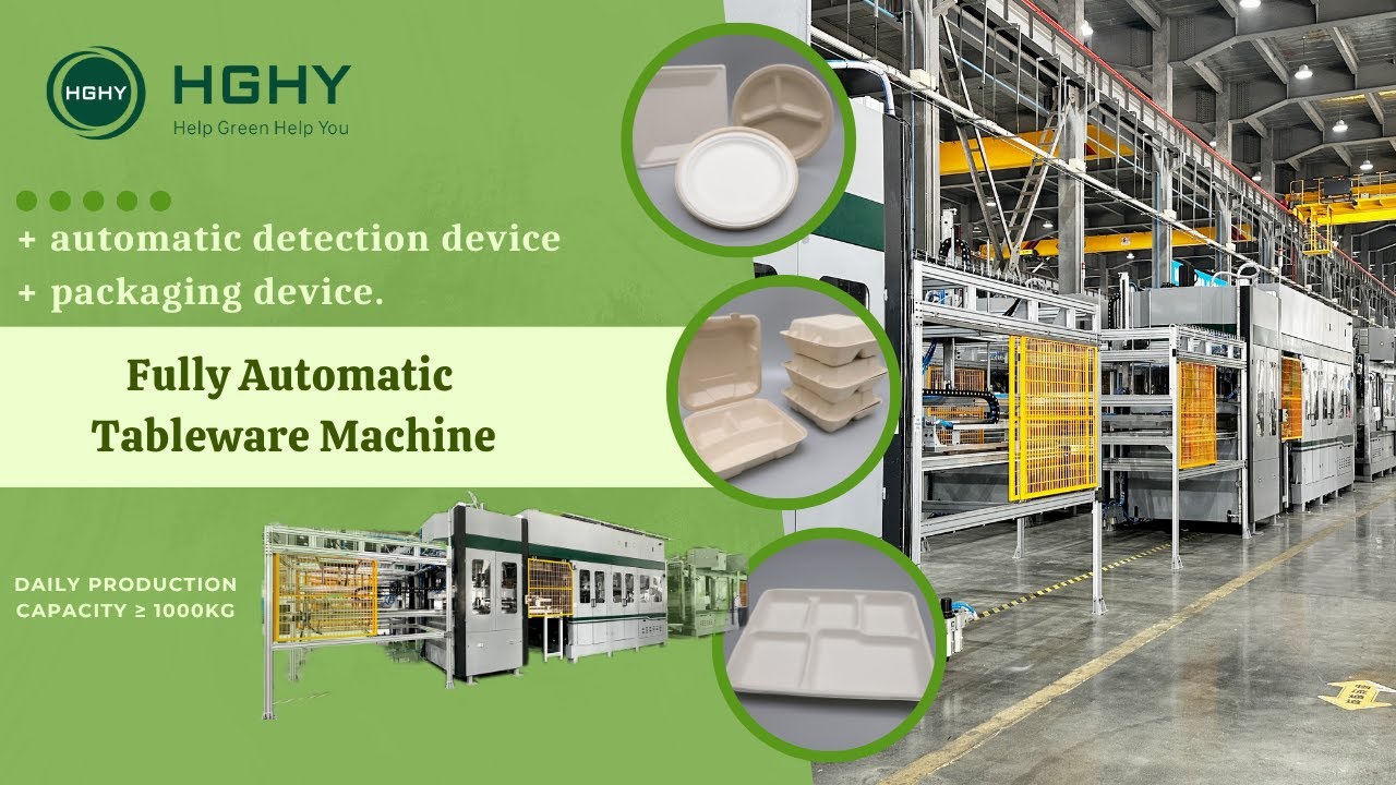 Fully automatic tableware machine (ZC2Q-110110) + automatic detection device + packaging device.