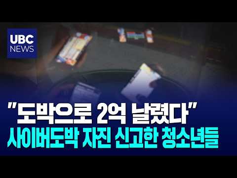 "2억 날렸다",사이버 도박 자진 신고한 청소년들