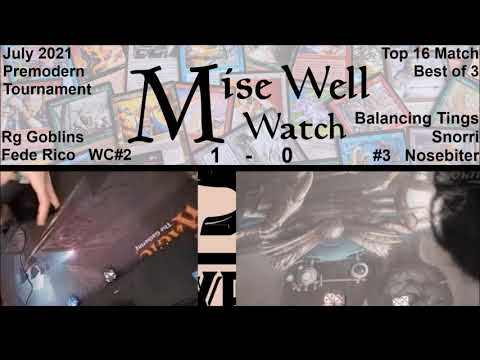 July 2021 Premodern Monthly - Top 16 Match - Rg Goblins vs Balancing Tings