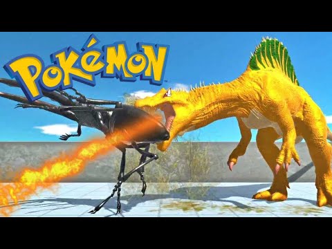 Charizard Spinosaurus DEATH RUN - 🦕Animal Revolt Battle Simulator