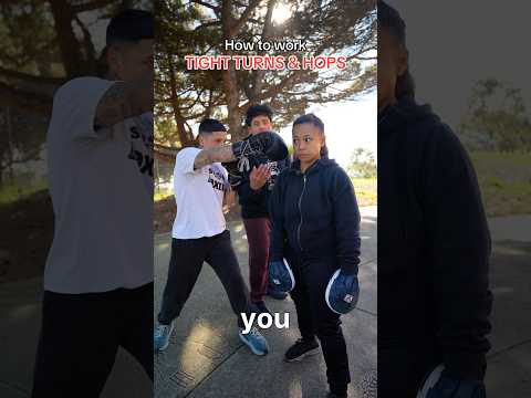 How to work a tight turn to the left and a tight hop to the right…