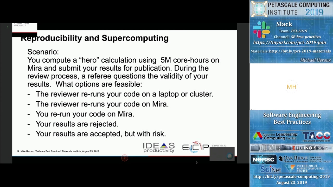 PCI 2019: Software Engineering Best Practices