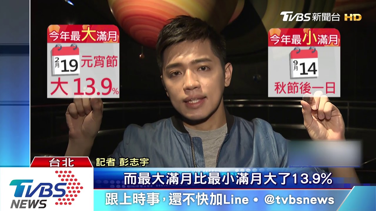 百年首見！　元宵節23:54可賞「最大滿月」