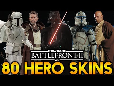 80 POTENTIAL HERO SKINS PART 2! Star Wars Battlefront 2