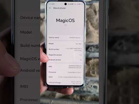 Honor X9b About Phone In settings. SD 6 Gen 1 Android 13  #honor #shorts  #honorx9b #trending #viral