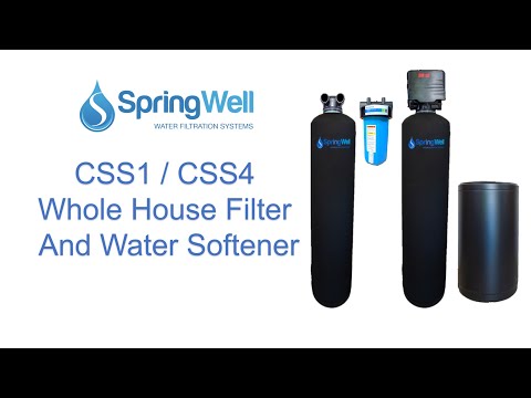 CSS1 CSS4 How To Install a SpringWell Whole House Water Filter & Salt Based Water Softener