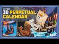 Video: Calendario Perpetuo One Piece Going Merry 3D