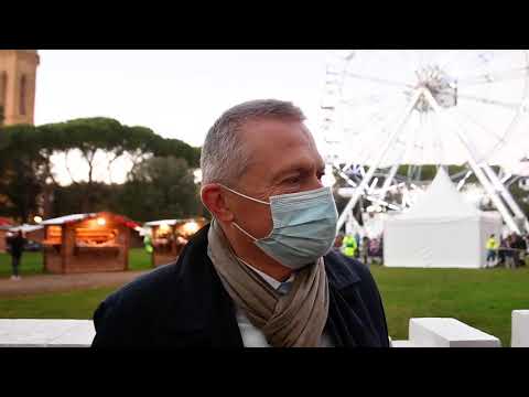 Massimo Guasconi all'inaugurazione della Città del Natale