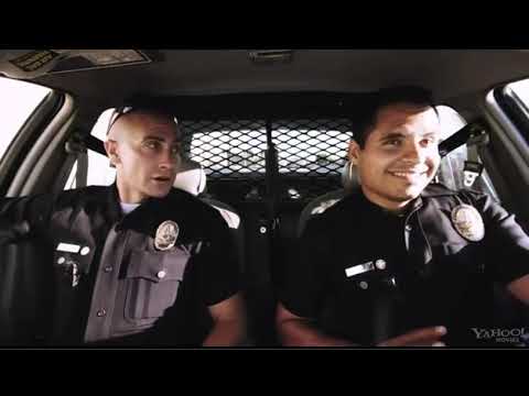 End of Watch (2012) official trailer thumbnail with patrol car lights over South Central Los Angeles