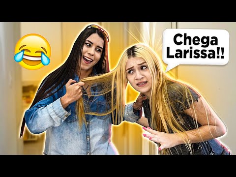 24 HORAS PUXANDO O CABELO DA MINHA NAMORADA 😱 ELA SURTOU !!!