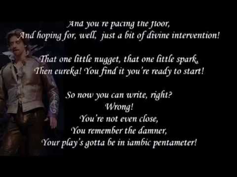 Hard to Be the Bard- Lyrics