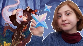 Drawing Hu Tao and spending too many Primogems in Genshin Impact!