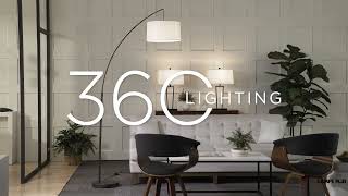 Watch A Video About the 360 Lighting Cora Bronze Finish Modern Arc Floor Lamp