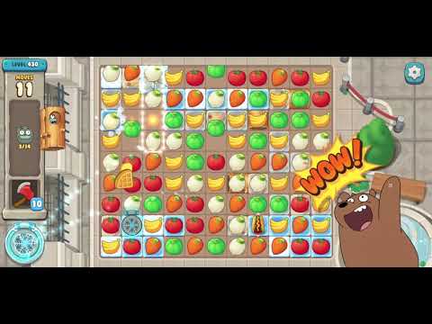 We Bare Bears Match3 Repairs Level 430 - No Boosters