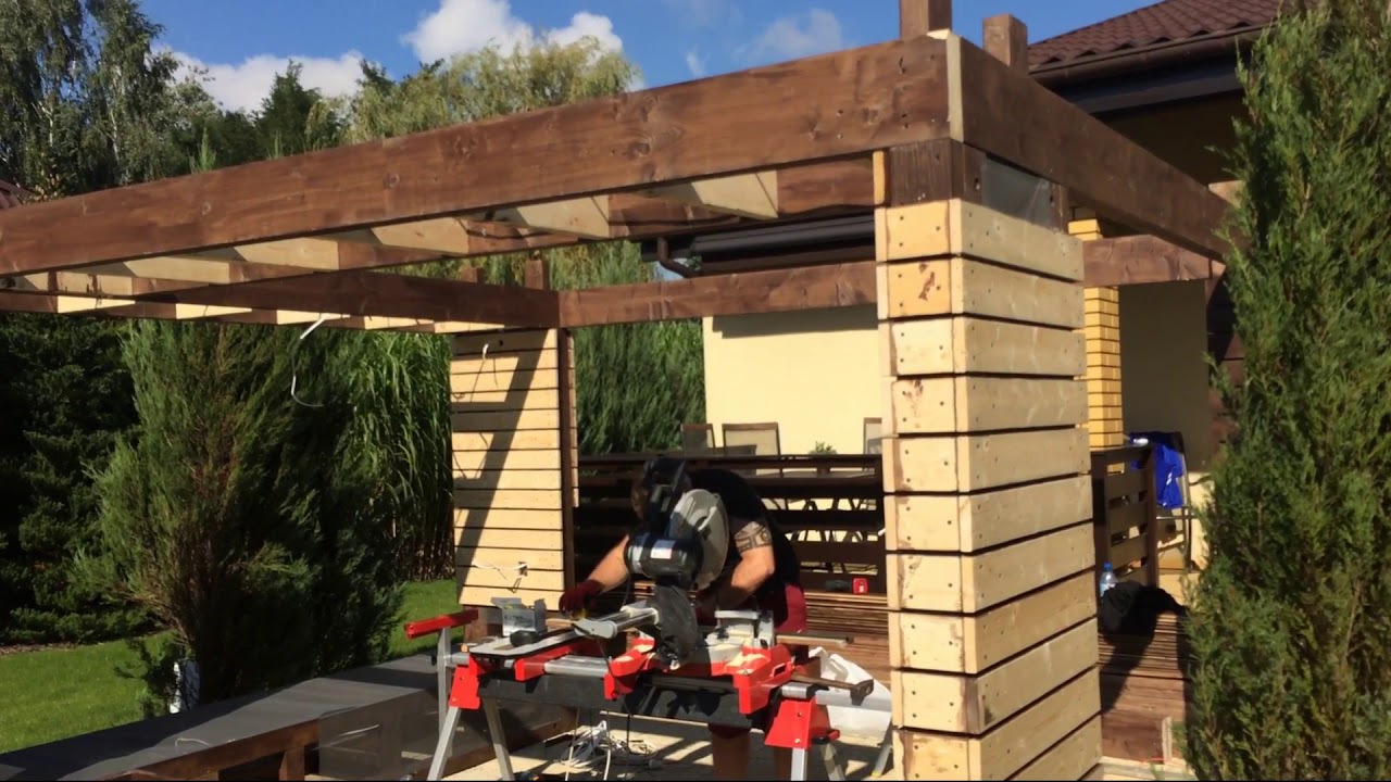 Nowoczesna altana  wiata ogrodowa