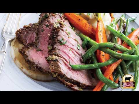 Horseradish-Herb Top Round Roast | Certified Angus Beef