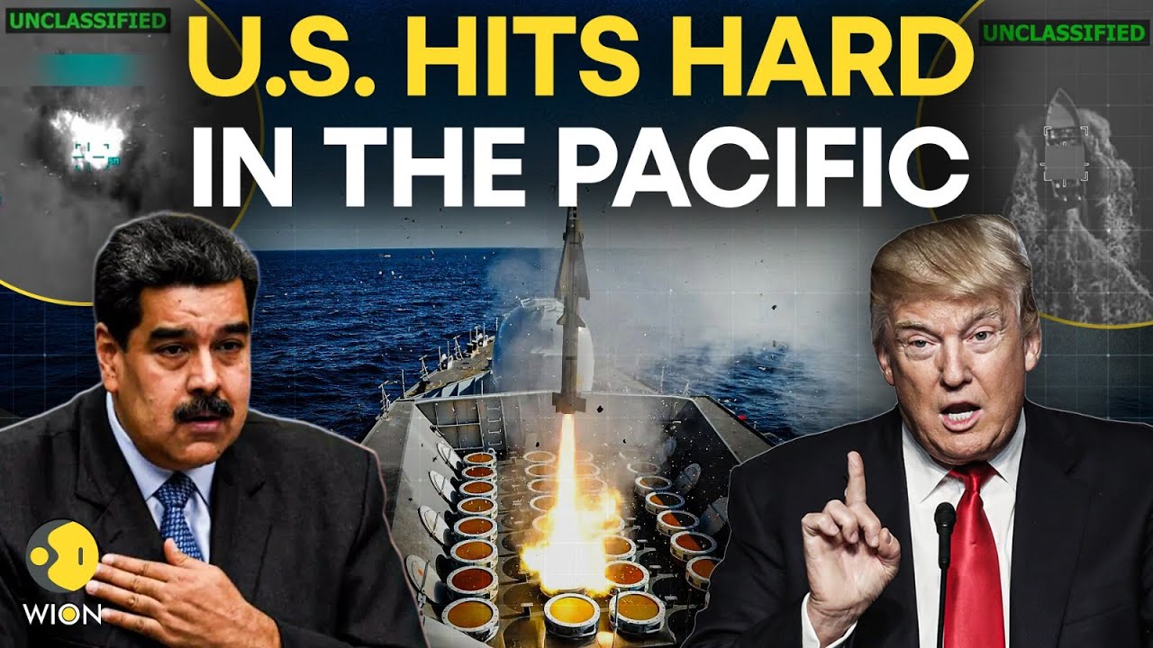 US Strikes Venezuela LIVE: Pacific Under FIRE? US Military STRIKES Three Vessels in Pacific | WION
