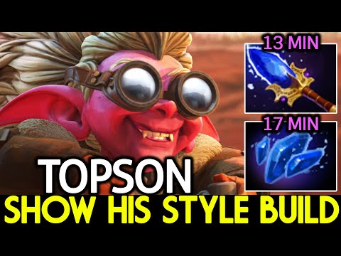 TOPSON [Snapfire] Show His Style Build 13 Min Scepter Dota 2