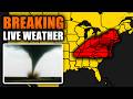 LIVE TORNADO OUTBREAK COVERAGE Live Storm Chasers On The Ground