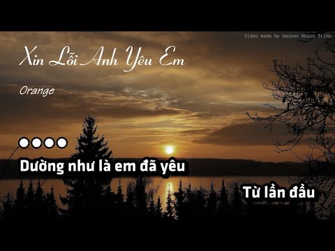 [KARAOKE TONE NỮ THẤP] Xin Lỗi Anh Yêu Em - Orange | In The Moonlight