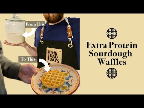 Sourdough Discard Waffles That Are Protein Packed! (Crispy, Fluffy & Gut Friendly!)
