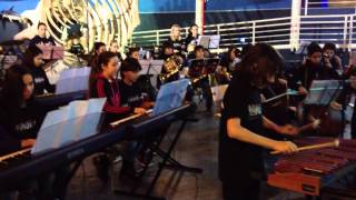 Livorno, Italy. Comenius closing ceremony. Mazzini school. January 2014