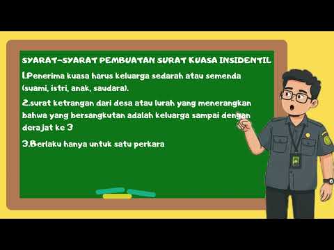 INFORMASI TATA CARA PEMBUATAN SURAT KUASA INSIDENTIL
