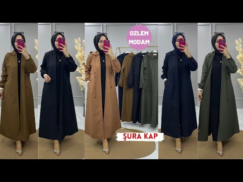 TESETTÜR GİYİM KAP FERACE MODELLERİ - PARDESÜ MODELLERİ OZLEMMODAM #vlog #tesettürgiyim #pardesü