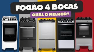Qual FOGÃO 4 BOCAS Comprar? / Qual Melhor Fogão 4 Bocas Mesa de Vidro / Atlas, Dako, Consul