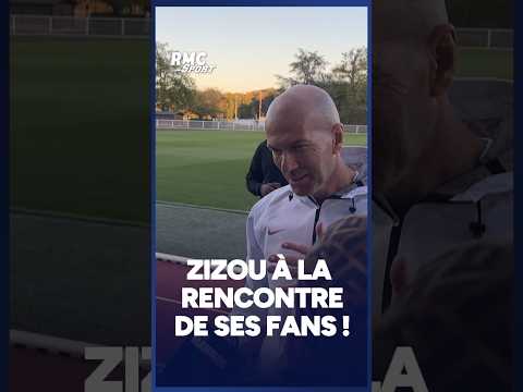 Zidane à la rencontre de ses jeunes fans à Clairefontaine