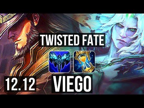 TWISTED FATE vs VIEGO (MID) | 3.3M mastery, 3/0/4, 700+ games | KR Diamond | 12.12