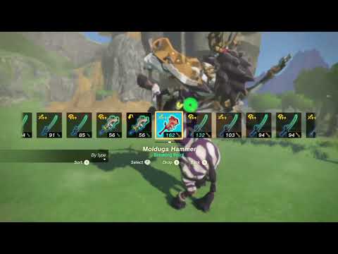 The Legend of Zelda : Tears of the Kingdom, Evil Spirit Armor + Molduga Hammer Silver Lynel