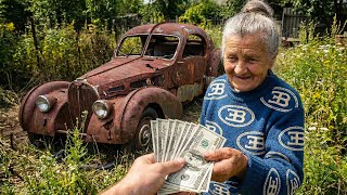 We Found 1932 Bugatti Atlantic for $1,000… Then Restored It || ASMR Car Restoration!