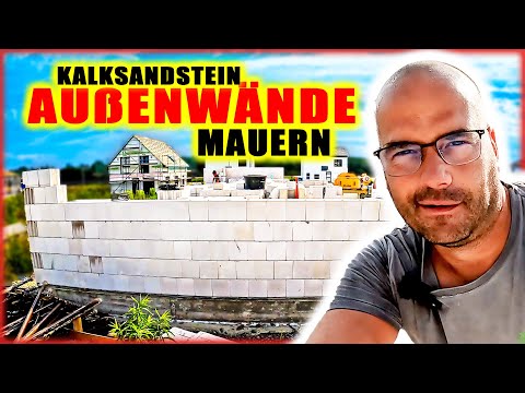 HAUS MAUERN - AUßENWÄNDE mit FENSTERBRÜSTUNG und TÜRSTURZ! | KS ROHBAU #03 | Home Build Solution