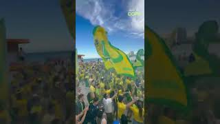 Torcida brasileira faz a festa em Miami e canta novo hit: 'Copa do Mundo é guerra' #shorts